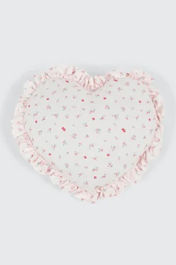 Heart Strawberry Print Pillow
