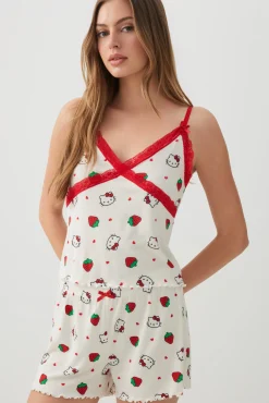 Hello Kitty Lettuce Hem PJ Set