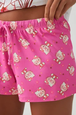 Hello Kitty Print PJ Shorts