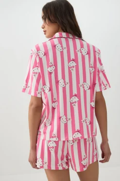 Hello Kitty Print Pyjama Set