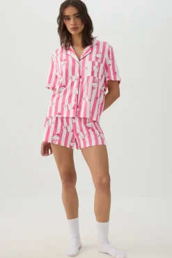 Hello Kitty Print Pyjama Set
