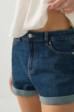 High Rise Mom Denim Shorts