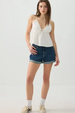 High Rise Mom Denim Shorts