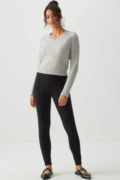 High Rise Pintuck Leggings