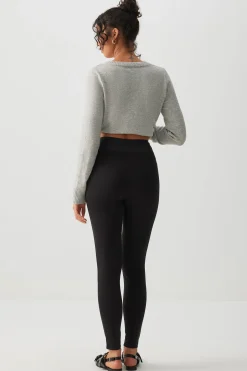High Rise Pintuck Leggings