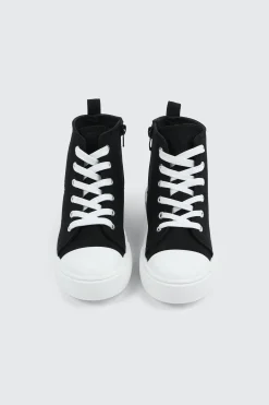 High Top Sneakers with Embroideries