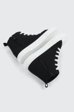 High Top Sneakers with Embroideries