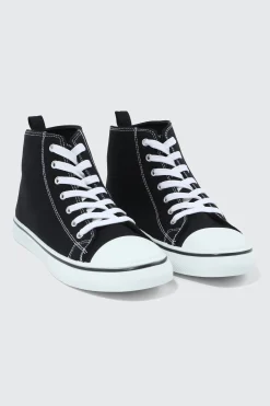 High Top Toe Cap Sneakers