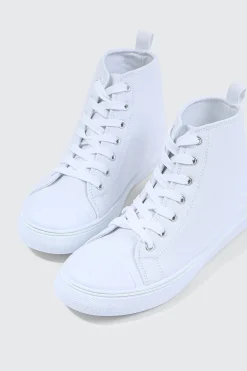High Top Toe Cap Sneakers