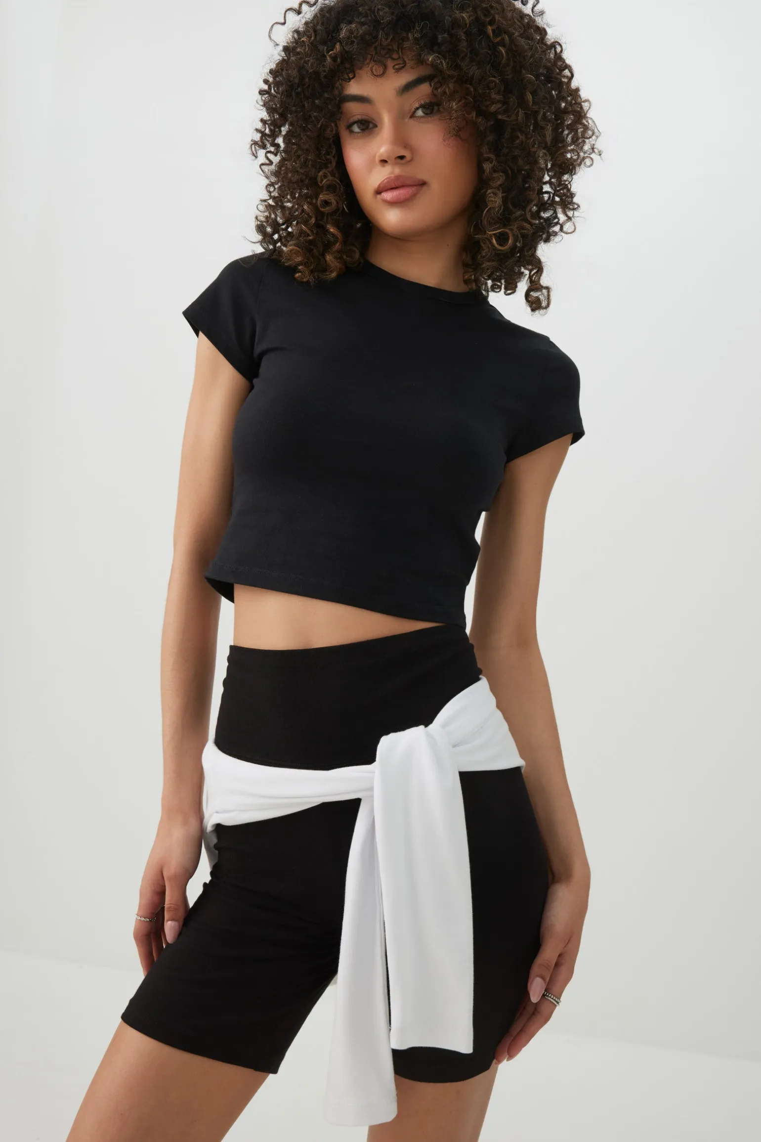 High-Waisted Biker Shorts
