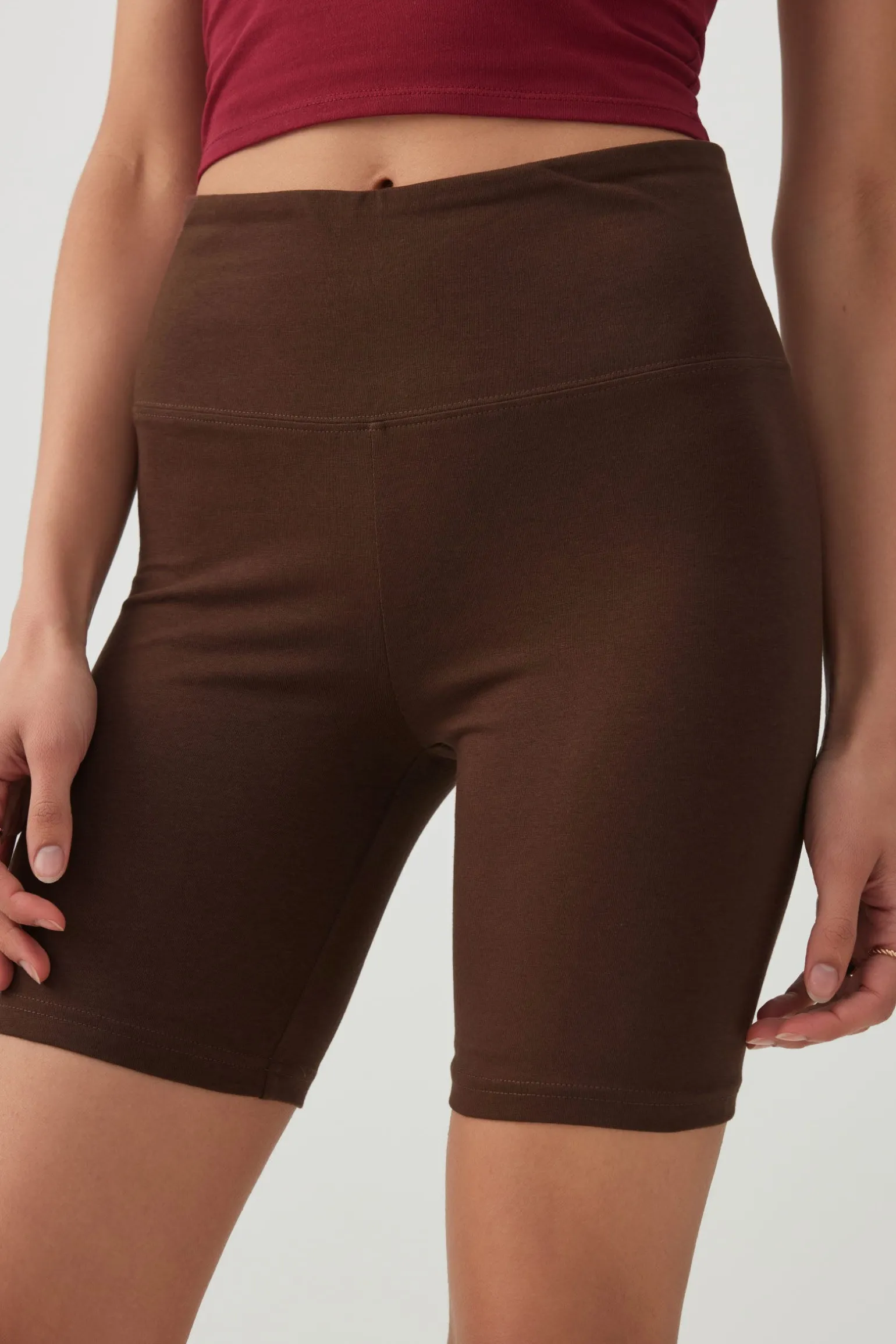 High-Waisted Biker Shorts