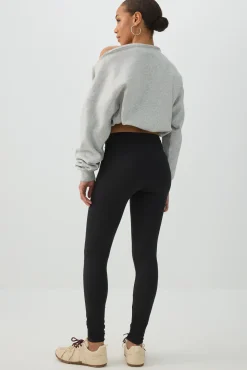 High Waisted Ribbed Leggings