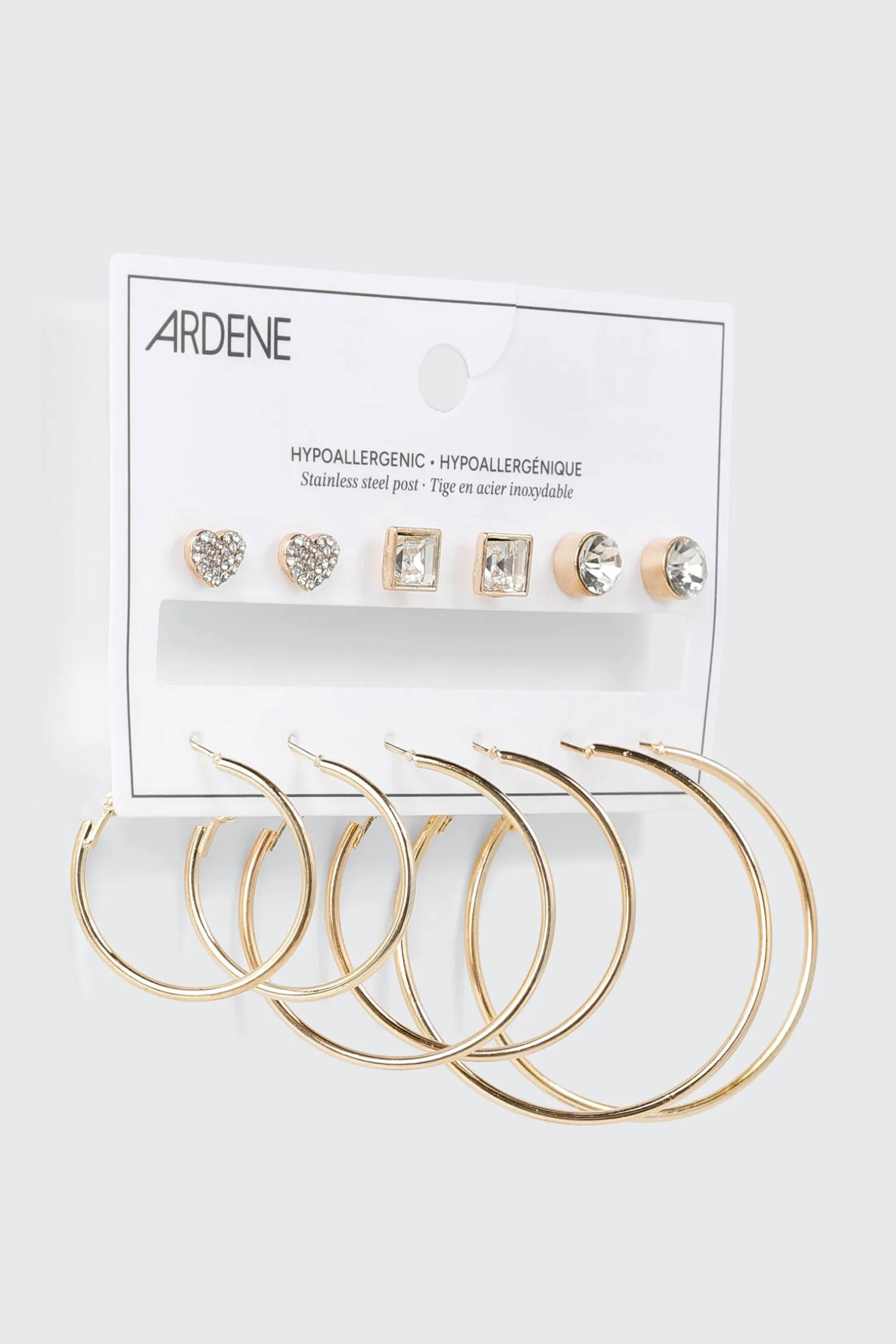 Hoop and Stud Earring Set