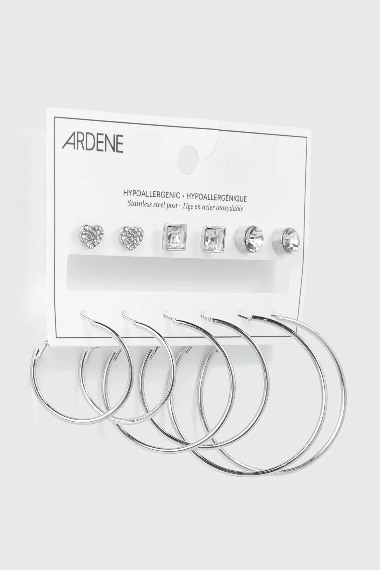 Hoop and Stud Earring Set