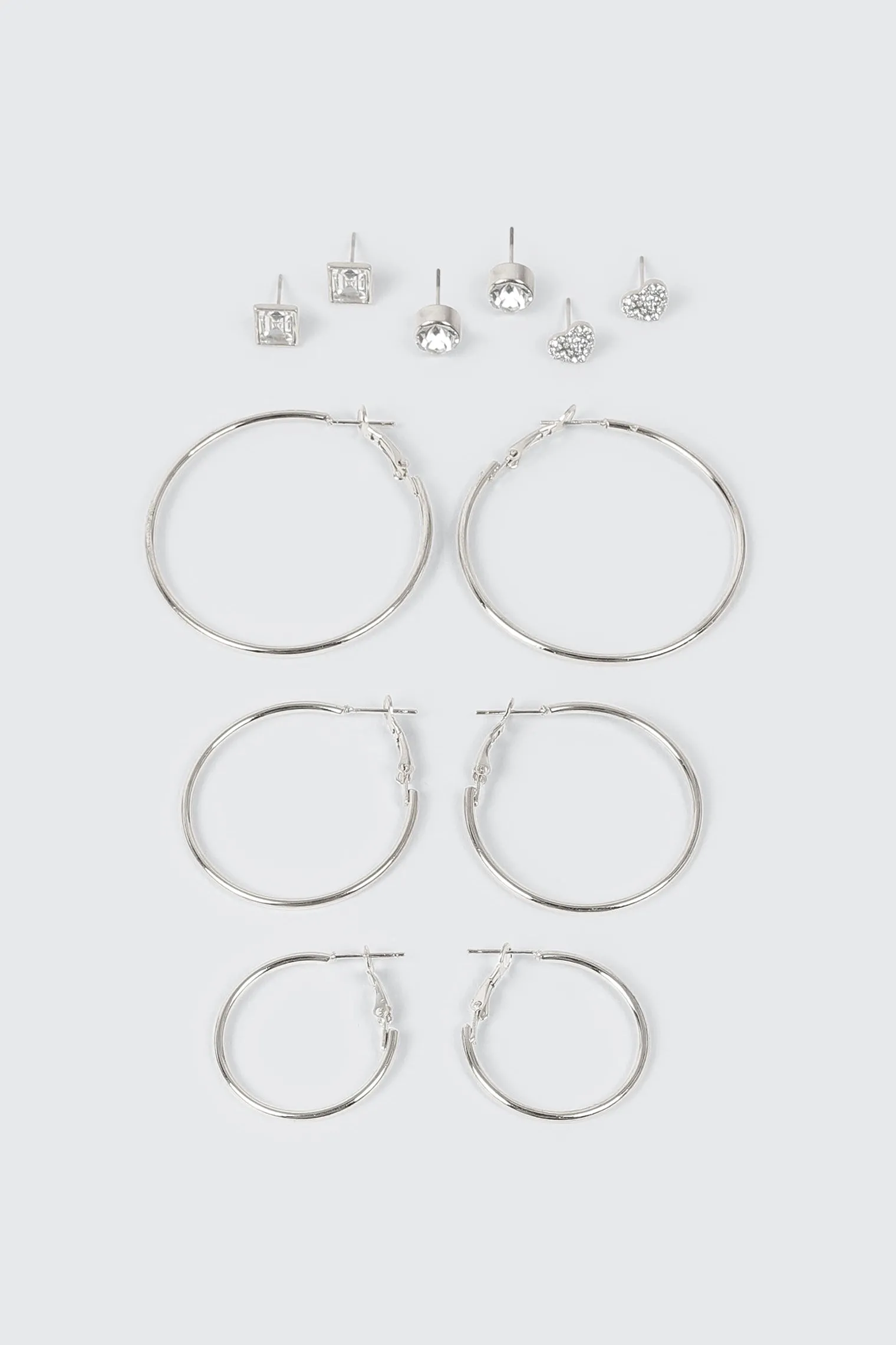 Hoop and Stud Earring Set
