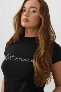 Hot Mess Ruched T-Shirt