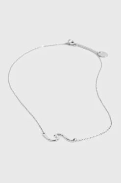 16 Inch Stainless Steel Wave Necklace