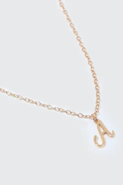 Initial A Necklace