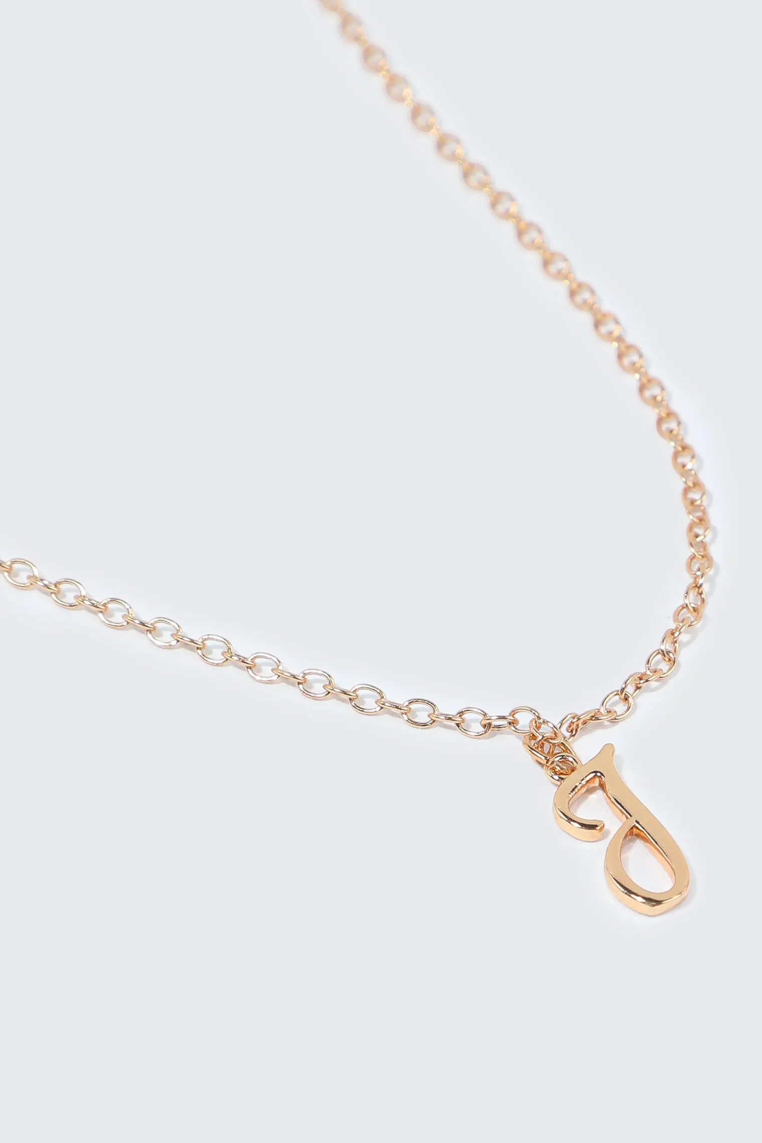 Initial J Necklace