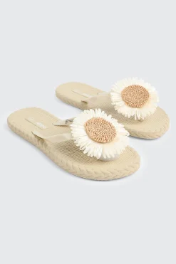 Jelly Floral Flip Flops