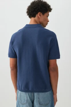 Johnny Collar Short Sleeve Sweater