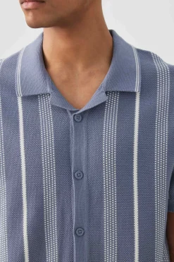 Johnny Collar Short Sleeve Sweater