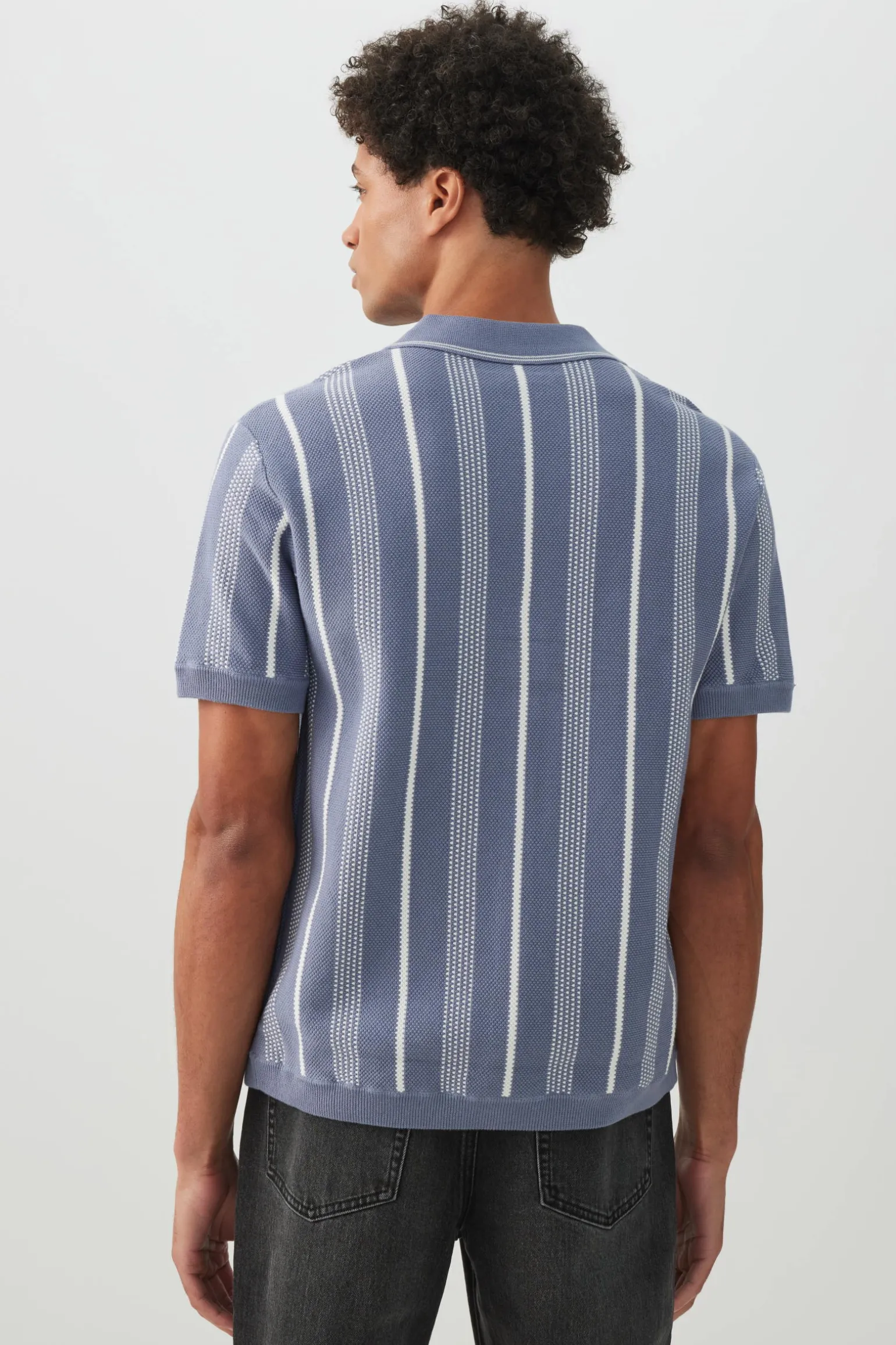 Johnny Collar Short Sleeve Sweater