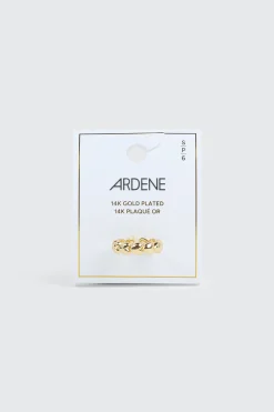 14K Gold Plated All Around Heart Ring