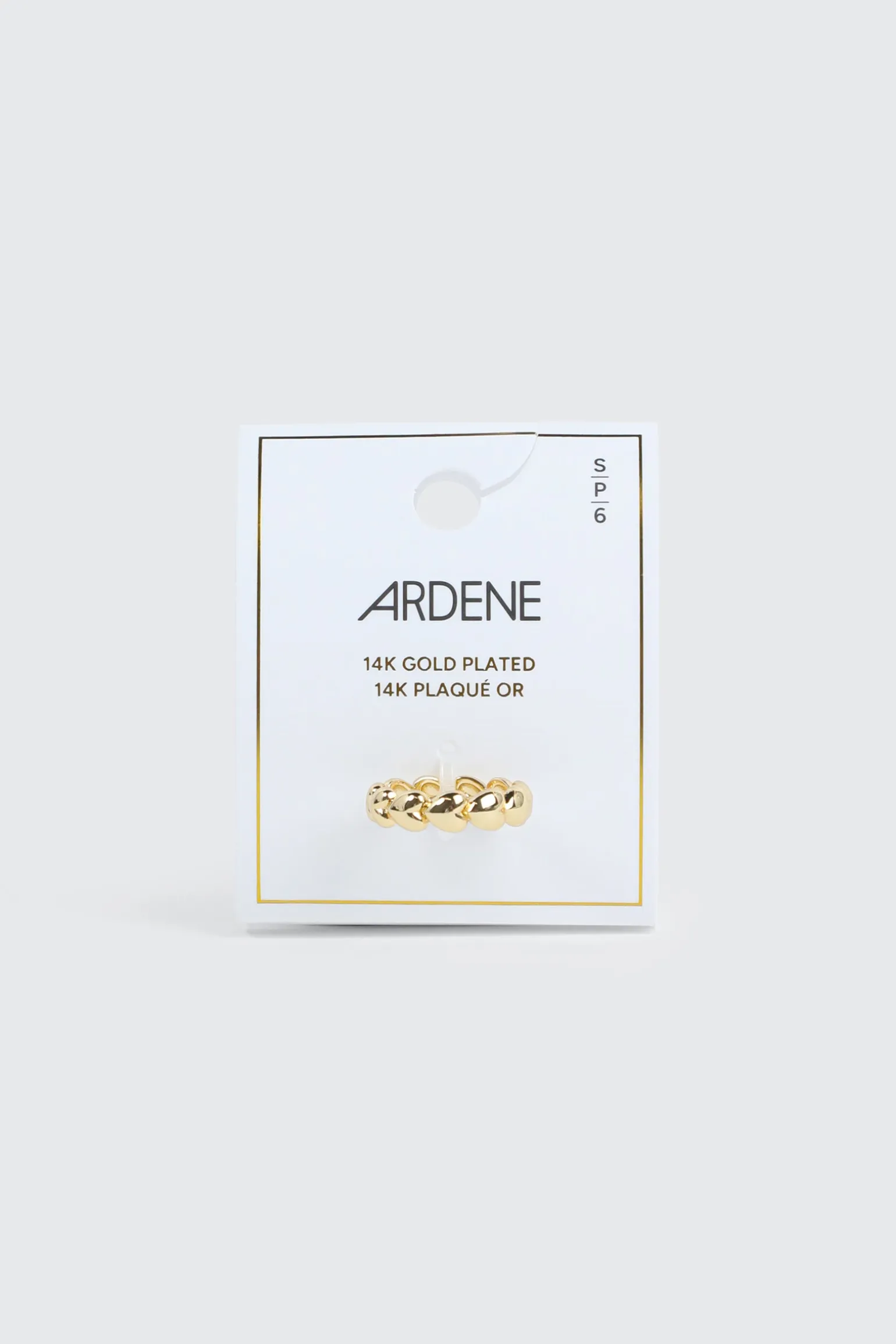 14K Gold Plated All Around Heart Ring