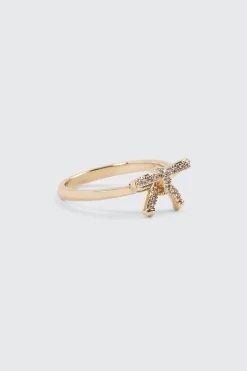 14K Gold Plated Bow Ring
