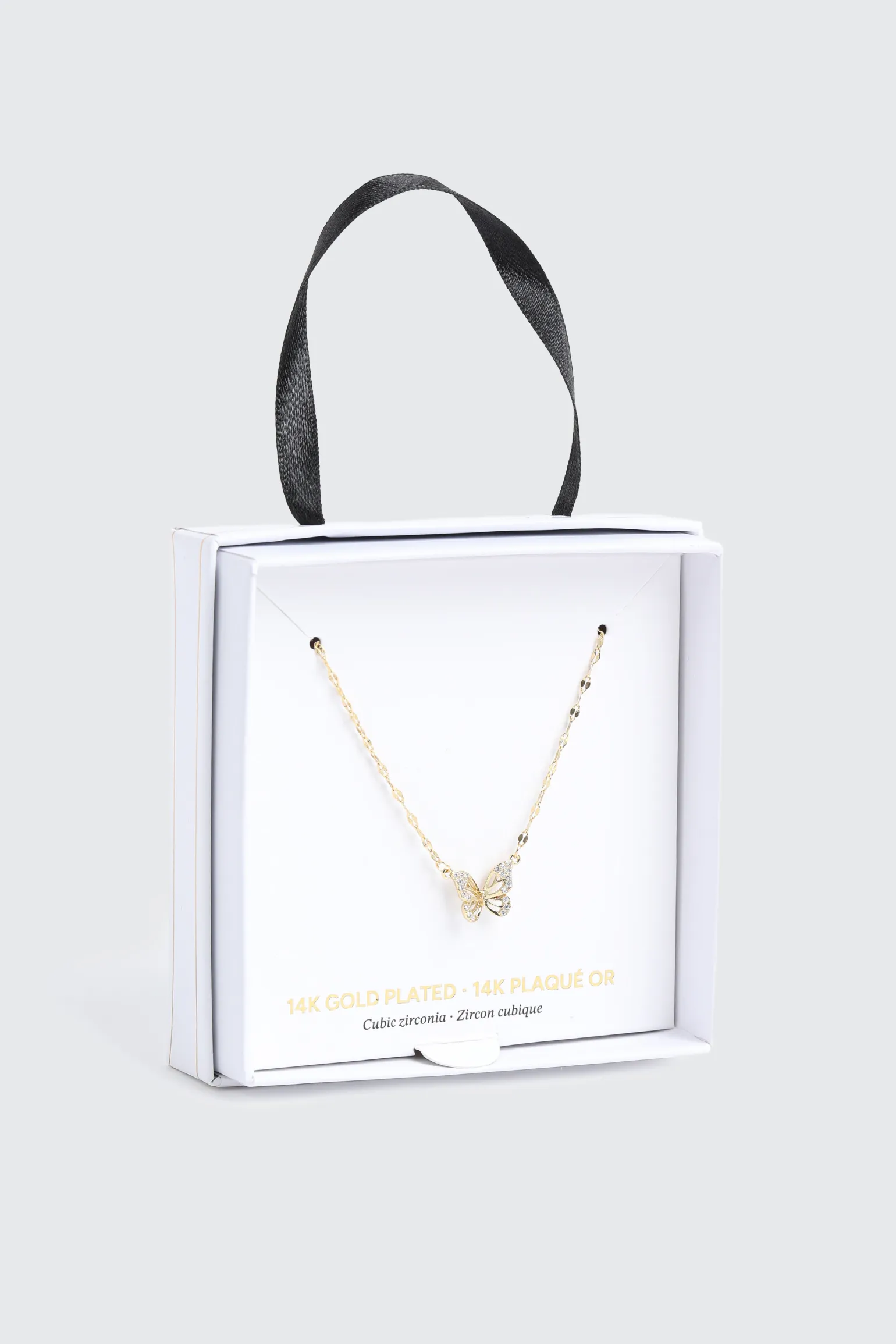 14K Gold Plated Butterfly Necklace