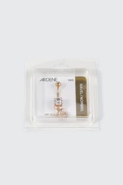 14K Gold Plated Cherry Navel Piercing