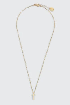 14K Gold Plated Cross Necklace