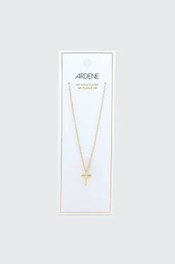14K Gold Plated Cross Necklace