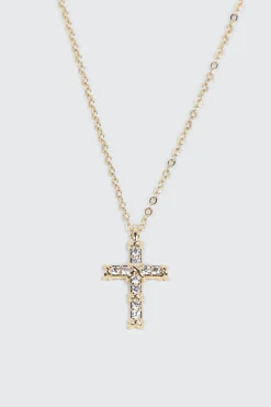14K Gold Plated Cross Necklace