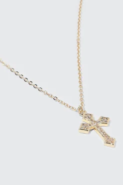 14K Gold Plated Cross Necklace