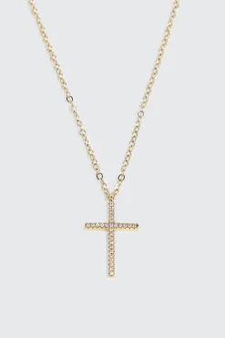 14K Gold Plated Cross Necklace