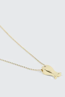14K Gold Plated Fish Necklace