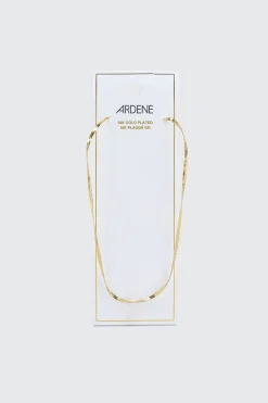 14K Gold Plated Flat Chain Necklace