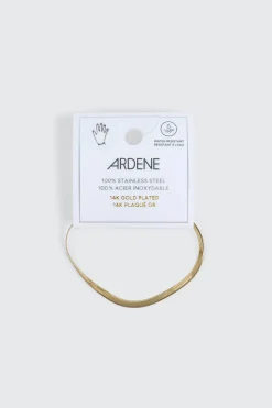 14K Gold Plated Herringbone Bracelet