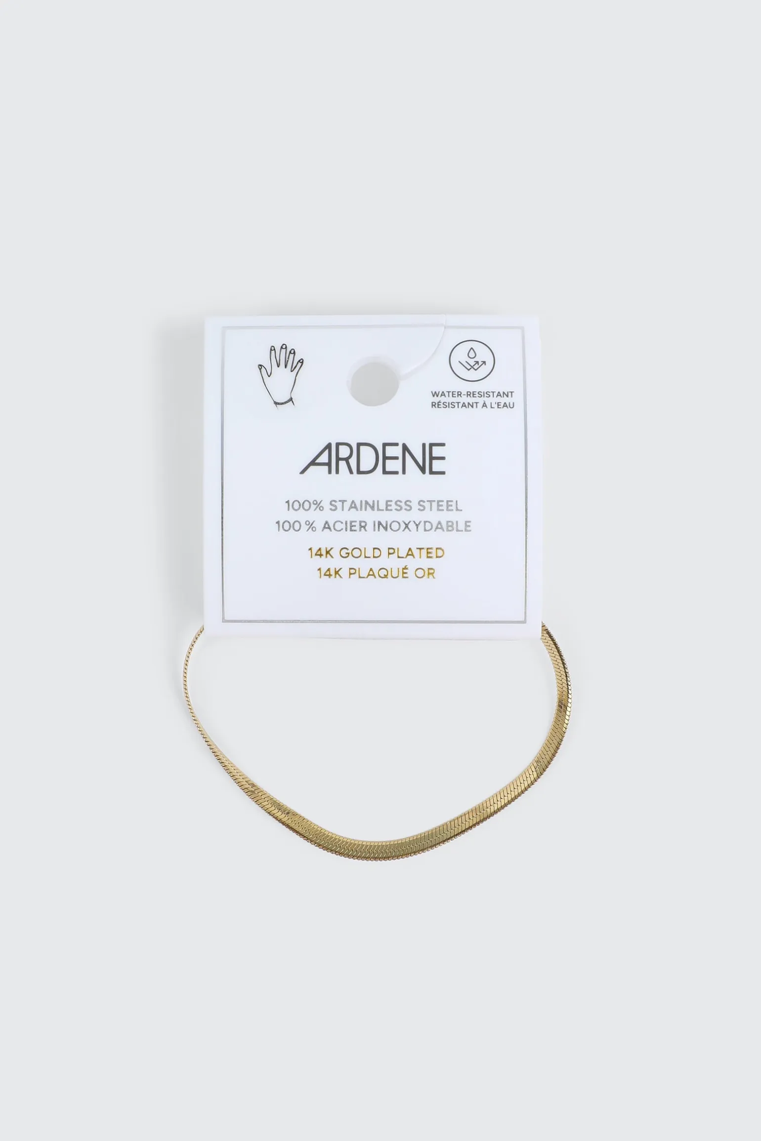 14K Gold Plated Herringbone Bracelet