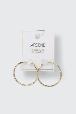 14K Gold Plated Hoop Earrings