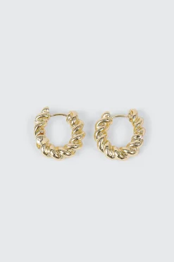 14K Gold Plated Hoop Earrings