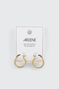 14K Gold Plated Hoop Earrings