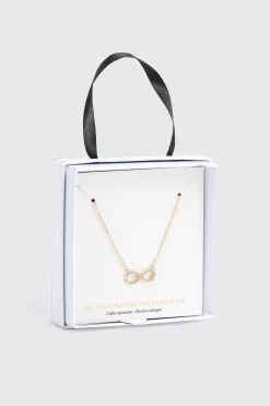 14K Gold Plated Infinity Necklace