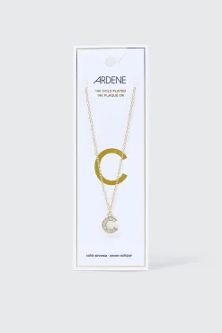 14K Gold Plated Initial C Necklace