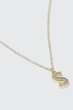 14K Gold Plated Initial E Necklace