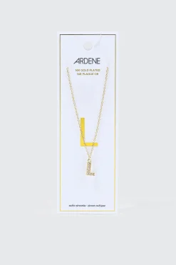14K Gold Plated Initial L Necklace