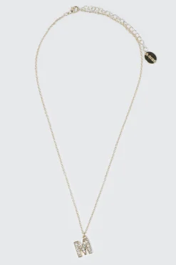 14K Gold Plated Initial M Necklace