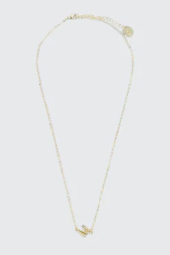 14K Gold Plated Initial M Necklace